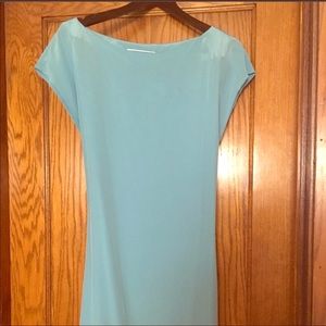 Light blue silk dress